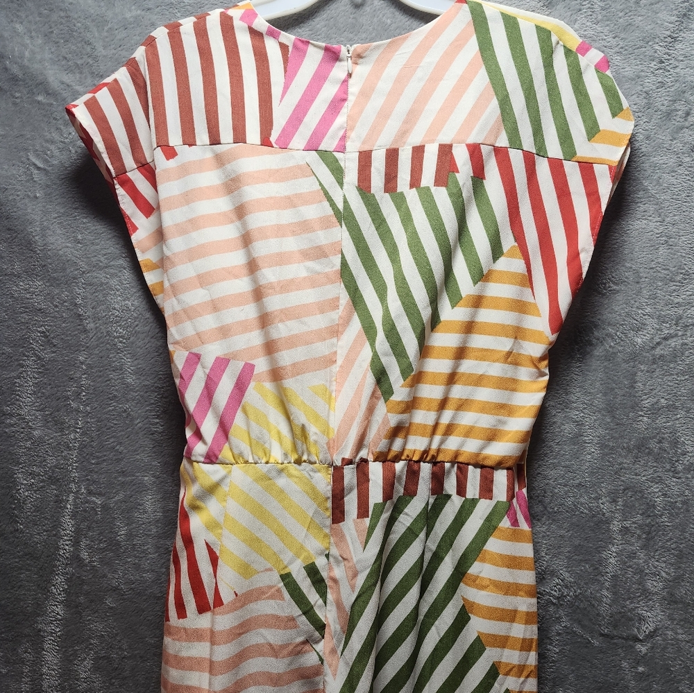 Maggy London V-Neck Midi faux wrap dress size 14 - Picture 4 of 5